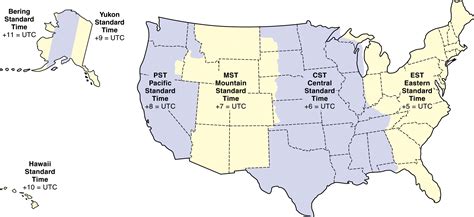 seattle time zone map.